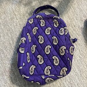 Vera Bradley insulated lunch bag Purple Paisley